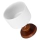 thumbnail image 1 of Taza alta de cerámica, taza de postre con pie, copa para bebidas, vela de aromaterapia, cerámica de madera, 1 of 6
