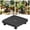 Black, variant on Square Plant Caddy With Wheels Heavy Duty Rolling Plant Stand For Large Pots Indoors Outdoors(White-20.5Cm)