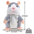 thumbnail image 2 of Talking Hamster Plush Toy Repeat What You Say Funny Kids Stuffed Interactive Toy, 2 of 5