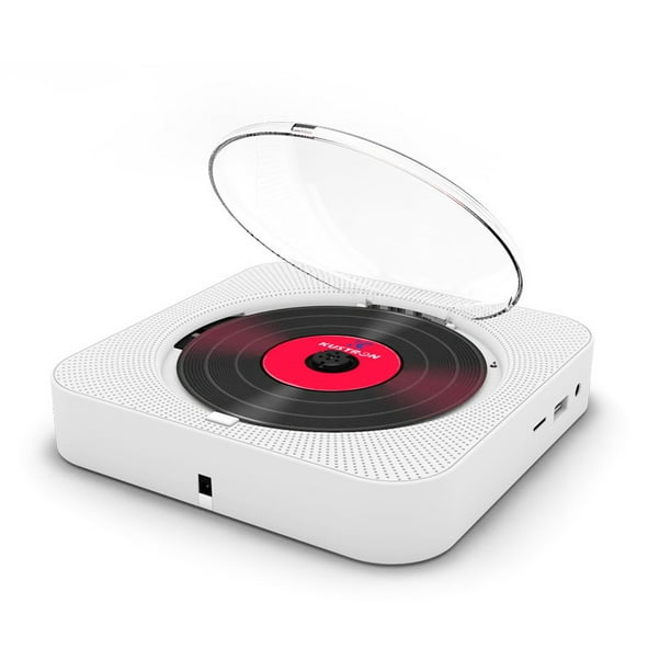 Achaté Lecteur CD Portable - Bluetooth - USB - Radio FM - AUX - Fixation  Murale - Blanc