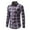 Red, variant on Men Casual Button down Shirts Long Sleeve Clearance Sweatshirts Zip Men Casual Print Turn down Collar Button Long Sleeve Shirt