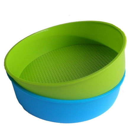 

Silicone Mould Bakeware 26cm/10inch Round Cake Form Baking Pan Blue and green colors are random