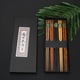 thumbnail image 3 of GOOHOCHY 5 pares de palillos japoneses antideslizantes de madera natural, vajilla para casa y restaurante (cuadrados, set de regalo), 3 of 8