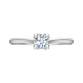 thumbnail image 3 of 1/2 Carat Prong Set Diamond Engagement Ring Band in 14K White Gold (Ring Size 8.75), 3 of 4