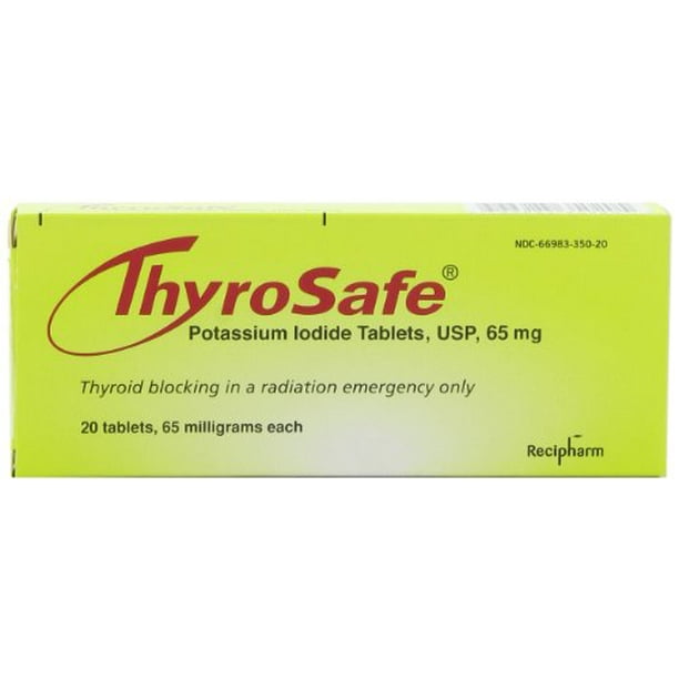 Thyrosafe Potassium Iodide Tablets, 65 Mg, 20Count