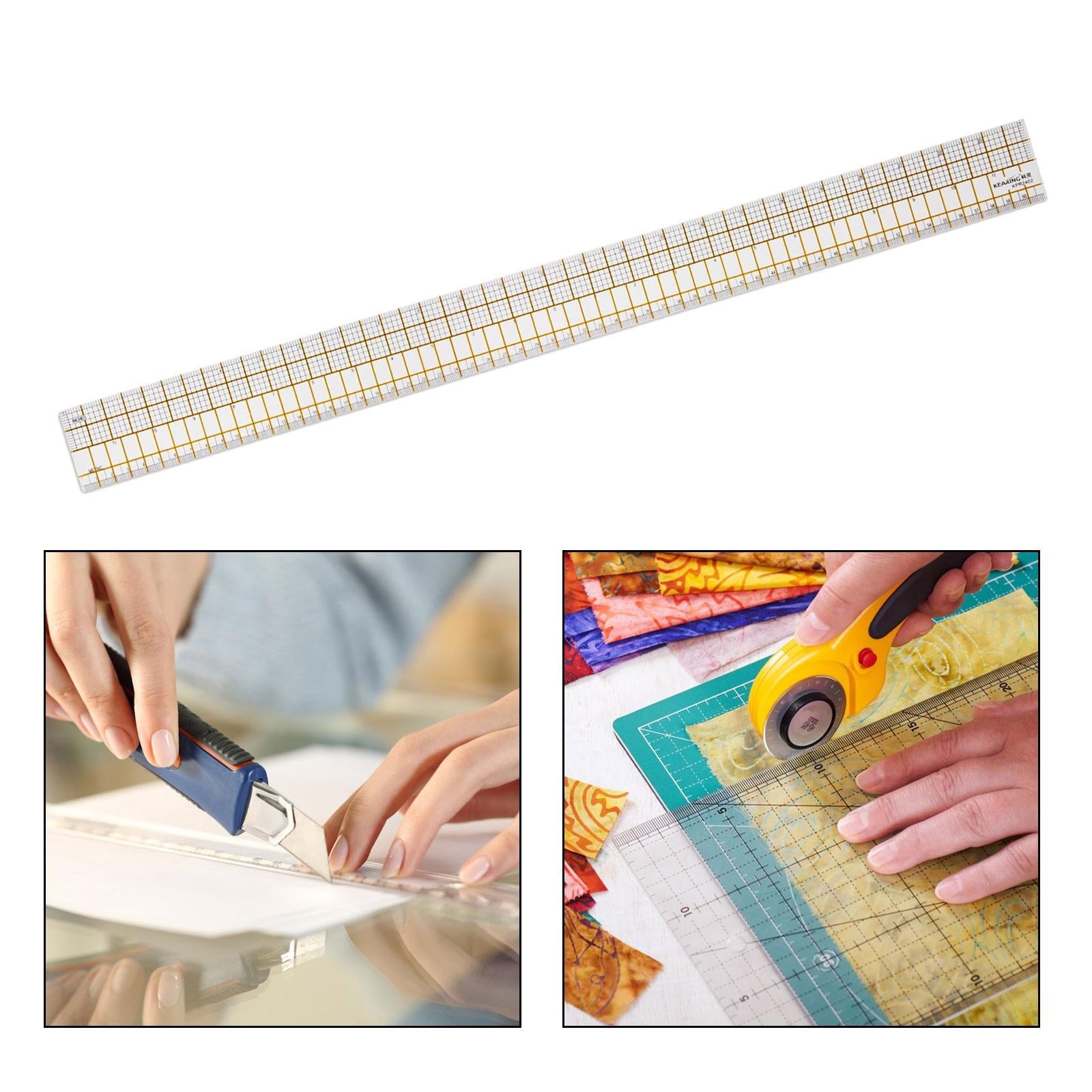 Wxqbjtam Patchwork Ruler, Clear Ruler Quilting Guide DIY DIY Tools Sewing Supplies Crafts
