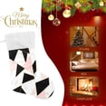 thumbnail image 4 of Golden Lines Marble Christmas Stockings Christmas Presonalized Large Stocking Sock, Set of 1 Xmas Party Winter Decor Candy Bag Family Holiday Gift, 17.7 Inch, 4 of 7