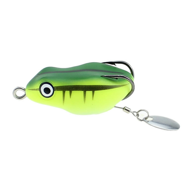 UDIYO 4.5cm/8.5g Lure Soft Bait Sharp Hook Simulation Bite Resistant  Angling PVC Fishing Rubber Frog Soft Bait Angling Supplies 
