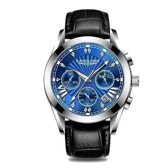 LANGLISHI New Fashion Sport Chronograph Mens Watches Waterproof Luminous Top Brand Luxury Business Quartz Wristwatch