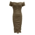 SIMU Summer Dresses for Women 2024 Ladies Short Sleeve One Shoulder ...
