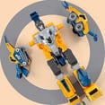 thumbnail image 3 of Juego de vehículos de construcción de robots de juguete, 5 piezas, robots transformadores, 3 of 5