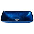thumbnail image 2 of KRAUS GVR-204-RE Irruption Rectangular Glass Vessel Bathroom Sink, 2 of 6