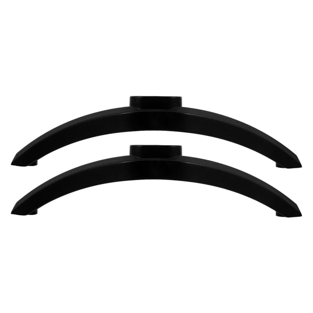 ColoMX 1 juego de base de TV de sobremesa, pedestal de repuesto universal, soporte resistente para televisores, patas duraderas, soporte para sistemas de entretenimiento de escritorio.