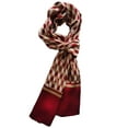 thumbnail image 2 of Mens Scarves 100 Silk Tube Scarf Double Layers Fashion Wrap Neckerchief Formal Business Casual Party, 2 of 5