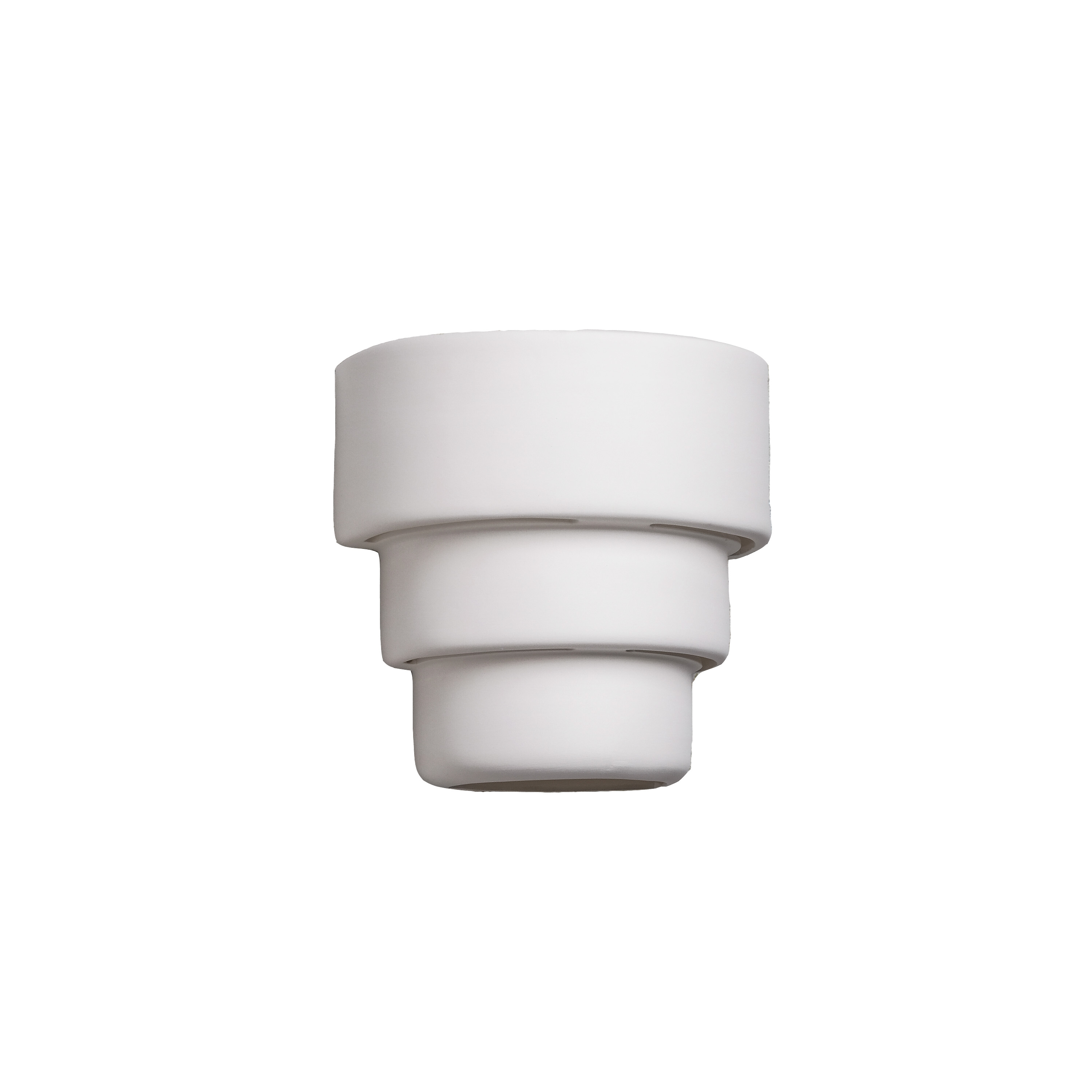 Luxury Lighting Fasciato 10" High Ceramic Outdoor Wall Light, Paintable White Bisque, LED Bulb Included