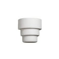 thumbnail image 3 of Luxury Lighting Fasciato 10" High Ceramic Outdoor Wall Light, Paintable White Bisque, LED Bulb Included, 3 of 3