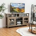 thumbnail image 5 of Costway 58'' TV Stand Entertainment Console Center W/ 2 Cabinets Up to 65'' Grey, 5 of 11
