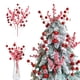 thumbnail image 2 of 1 pieza de 30 cm de plantas artificiales, adornos navideños, regalo de Navidad para el hogar, esquejes de árboles de Navidad, guirnalda, decoraciones de Año Nuevo 2024, 2 of 5