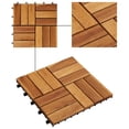 thumbnail image 2 of Tuiles de Terrasse 30 x 30 cm Acacia Ensemble de 30, 2 of 5
