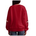 thumbnail image 5 of larppty Women Oversized Long Sleeve Christmas Sweatshirts Crewneck Loose Teen Girl Pullover Top 2025 Fall Y2K Trendy Outfits (Red, XXL), 5 of 8