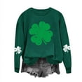 thumbnail image 2 of Bowake Sweat à Capuche Femme St Patrick'S Day Imprimé Col Rond Sweat-Shirt à Manches Longues Casual Ample Confortable Pull-Overs, 2 of 3