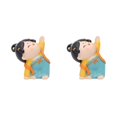 thumbnail image 3 of Destyer Traditional Chinese Lady Yoga Statue Beautiful Car Ornament Xmas Gift Triangle 2Set, 3 of 6