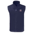 thumbnail image 2 of Men's Cutter & Buck  Navy New York Yankees Stars & Stripes Big & Tall Charter Eco Full-Zip Vest, 2 of 3