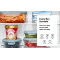 thumbnail image 5 of OXO Smart Seal 4-Cup Glass Food Storage Container, Leakproof Round Glass Meal Prep Container with Airtight Lid for Leftovers and Food Storage, Arctic Blue, 5 of 8