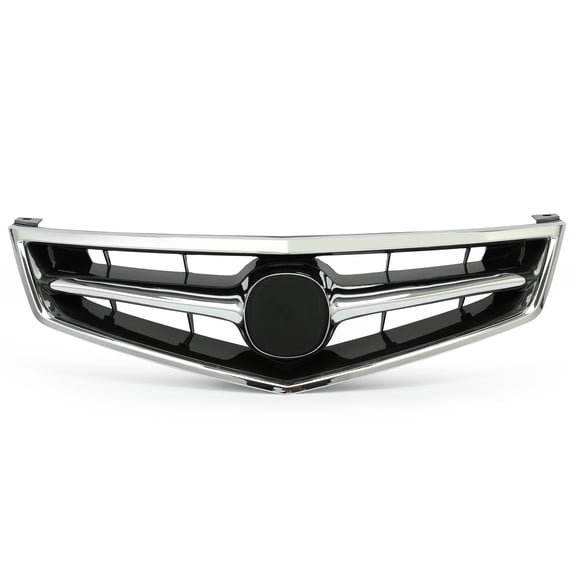 HOWEN Compatible with New 2006 2007 2008 Acura TSX Front Grill Grille w/Chrome Molding 4-Door 4DR