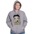 thumbnail image 5 of Betty Boop Sassy Cute Retro Toon Zip Hoodie Sweatshirt Women Brisco Brands S, 5 of 6