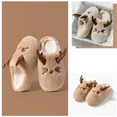 thumbnail image 5 of XIMIN Christmas Reindeer Slippers for Women Men Comfortable Plaid Scuff Cozy Memory Foam Slides Cartoon Furry Cute Slippers for Indoor Outdoor Use Sandals Slides, 5 of 6