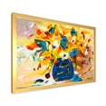 thumbnail image 2 of Designart 'A VIbrant Flower Bouquet In Blue and Yellow' Traditional Framed Art Print, 2 of 4