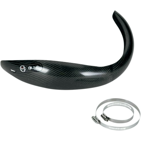 Moose Racing Carbon Pipe Guard for FMF 2-Stroke Exhaust (HPGH70)