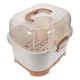 thumbnail image 2 of Estante para secar biberones, organizador de biberones con tapa, organizador portátil para armario de cocina, secador de encimera, 2 of 6