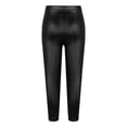 thumbnail image 2 of YONGHS Toddler Girls Faux Leather Pants Leggings Tights Winter Warm Thick Fleece Trousers Black 13-14, 2 of 4