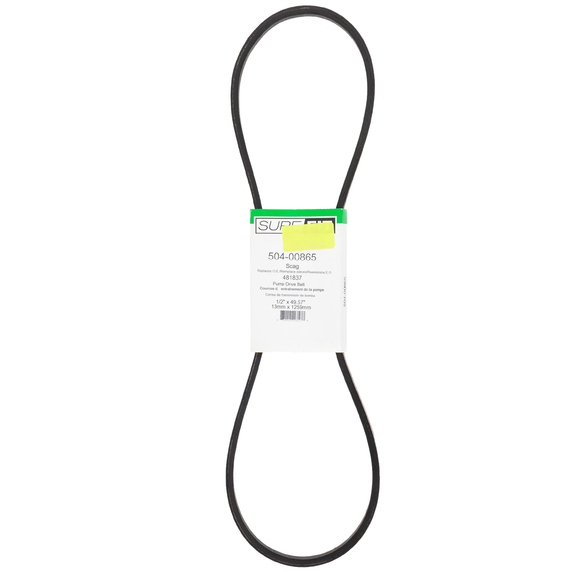 SureFit Pump Drive Belt for Exmark 103-5589 1-653416 Lazer Z HP 52