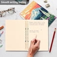 thumbnail image 4 of FORMRS 1-Subject Spiral Notebook 8" x 5" College Ruled 60 Refillable Sheet A5 Hard Cover, 2 Pack, Floral Mountain, 4 of 7