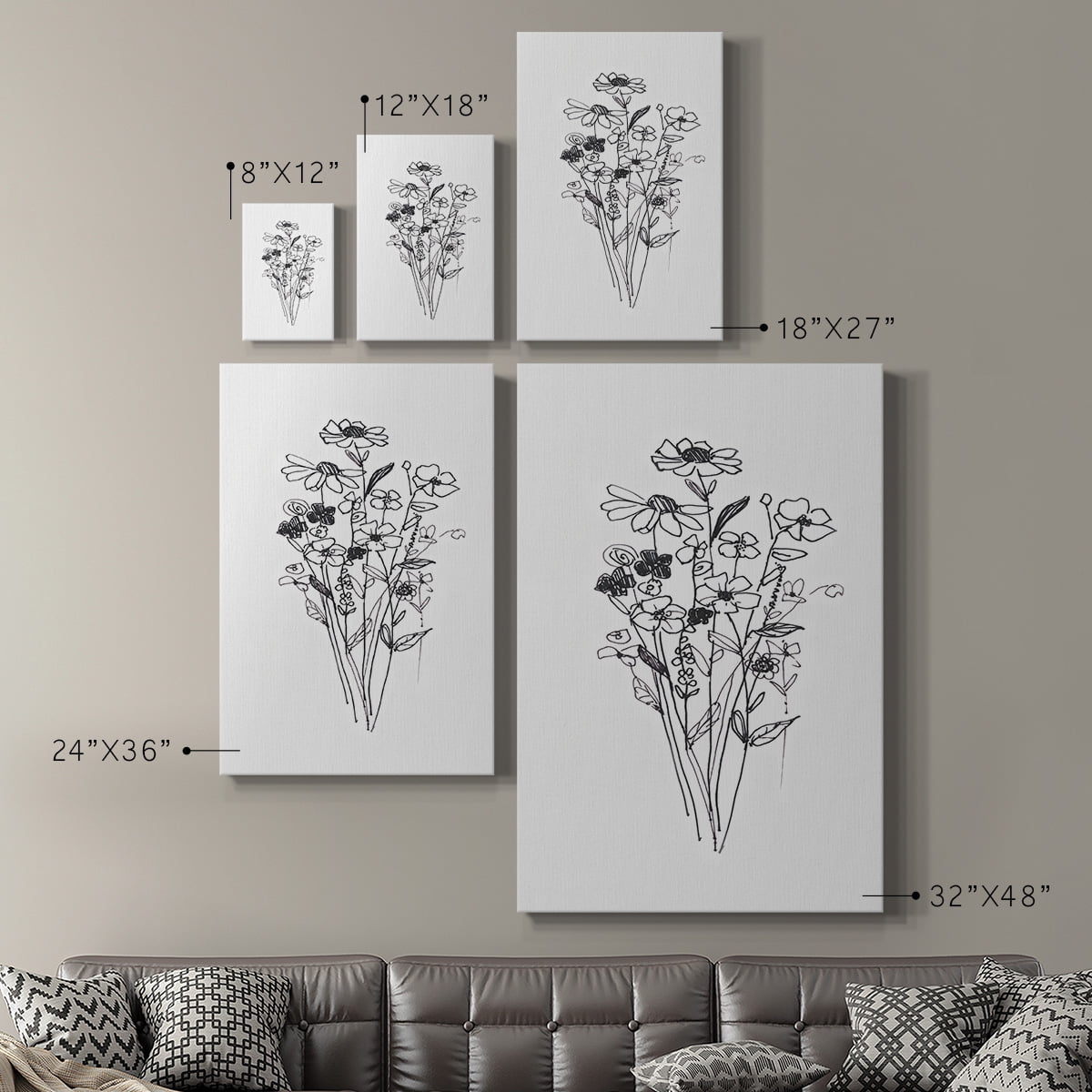 Farmhouse Plants II Premium Gallery Wrapped Canvas - Ready to Hang