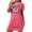 Hot Pink, variant on VgaVtl Short Sleeve Womens Sleepshirts Plus Size Pink Sleepwear for Women Plus Size Valentines Day Print Funny Nightgowns