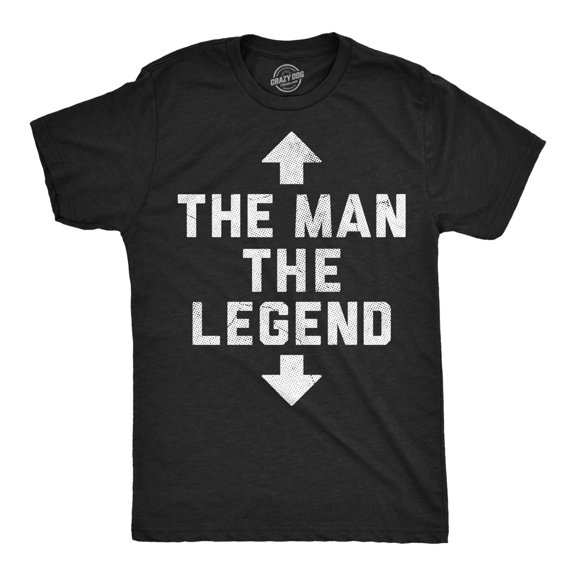 Mens Funny T Shirts The Man The Legend Sarcastic Arrow Graphic Novelty Tee for Men Graphic Tees