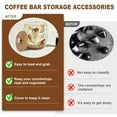 thumbnail image 6 of Tzdxfgl Coffee Pod Holders Basket with Wood Lid, Large Capacity K Cup Holders for Counter, Gold, 6 of 11