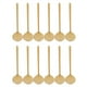 thumbnail image 2 of 48x Cucharas de café redondas de acero inoxidable Mini cucharillas de té Cuchara de postre de azúcar Cuchara de sopa de helado (dorada), 2 of 5