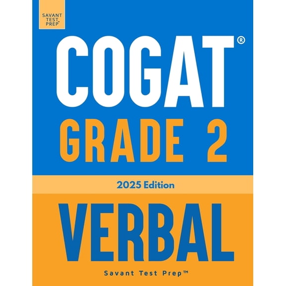 COGAT Grade 2 Verbal: 3 Practice Tests - Level 8, (Paperback)