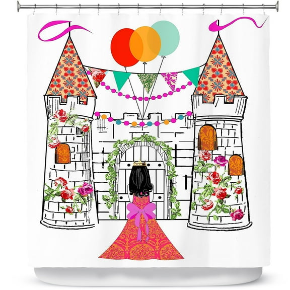 Shower Curtains 70" x 73" from DiaNoche Designs by Marci Cheary - Castle