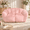 Pink, variant on Two Seater Floor Lazy Sofa for Living Room Bedroom, Ultra Soft Fluffy Bean Bag Chair for Adults, Cozy Reading Chair with Filler, Plush Faux Fur Loveseat Bean Bag Sofa for Apartment Dorm, Beige