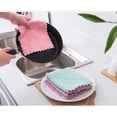 thumbnail image 3 of 10 paños de limpieza de doble capa, muy absorbentes, para el hogar, para utensilios de cocina y platos (colores variados)., 3 of 7