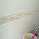 thumbnail image 4 of Cenefa de papel pintado con estampado de rosas verdes, bonita pegatina de pared con línea de cintura, impermeable, autoadhesiva, de PVC (10,6 cm x 5 m), 4 of 5