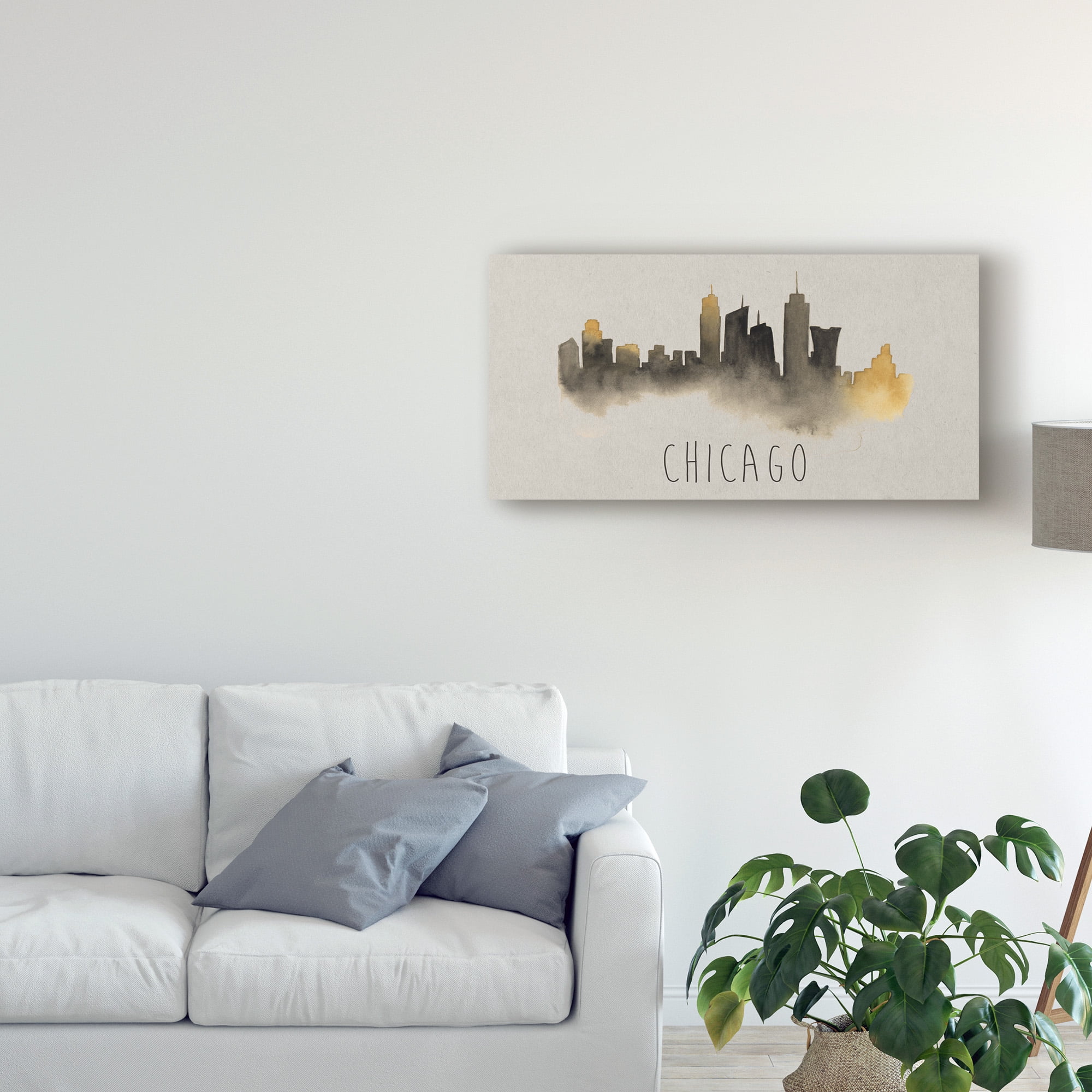 Trademark Fine Art 'City Silhouettes II' Canvas Art by Grace Popp