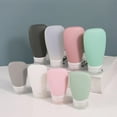 thumbnail image 2 of Portable Silicone Dispensing Bottle,Home Travel Kit Facial Cleanser Cosmetic Lotion Storage Bottles Transparent, 2 of 6