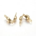 thumbnail image 2 of 20pc Ion Plating(IP) 304 Stainless Steel Bead Tips Calotte Ends Clamshell Knot Cover Golden, 2 of 2